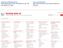 Tablet Screenshot of dedo.sk